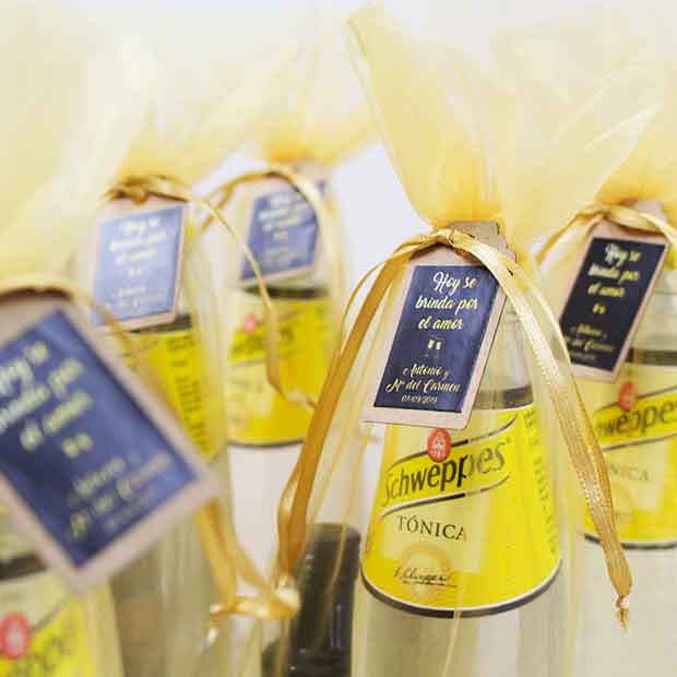 Kit gin tonic puerto de indias personalizado para regalar en bodas